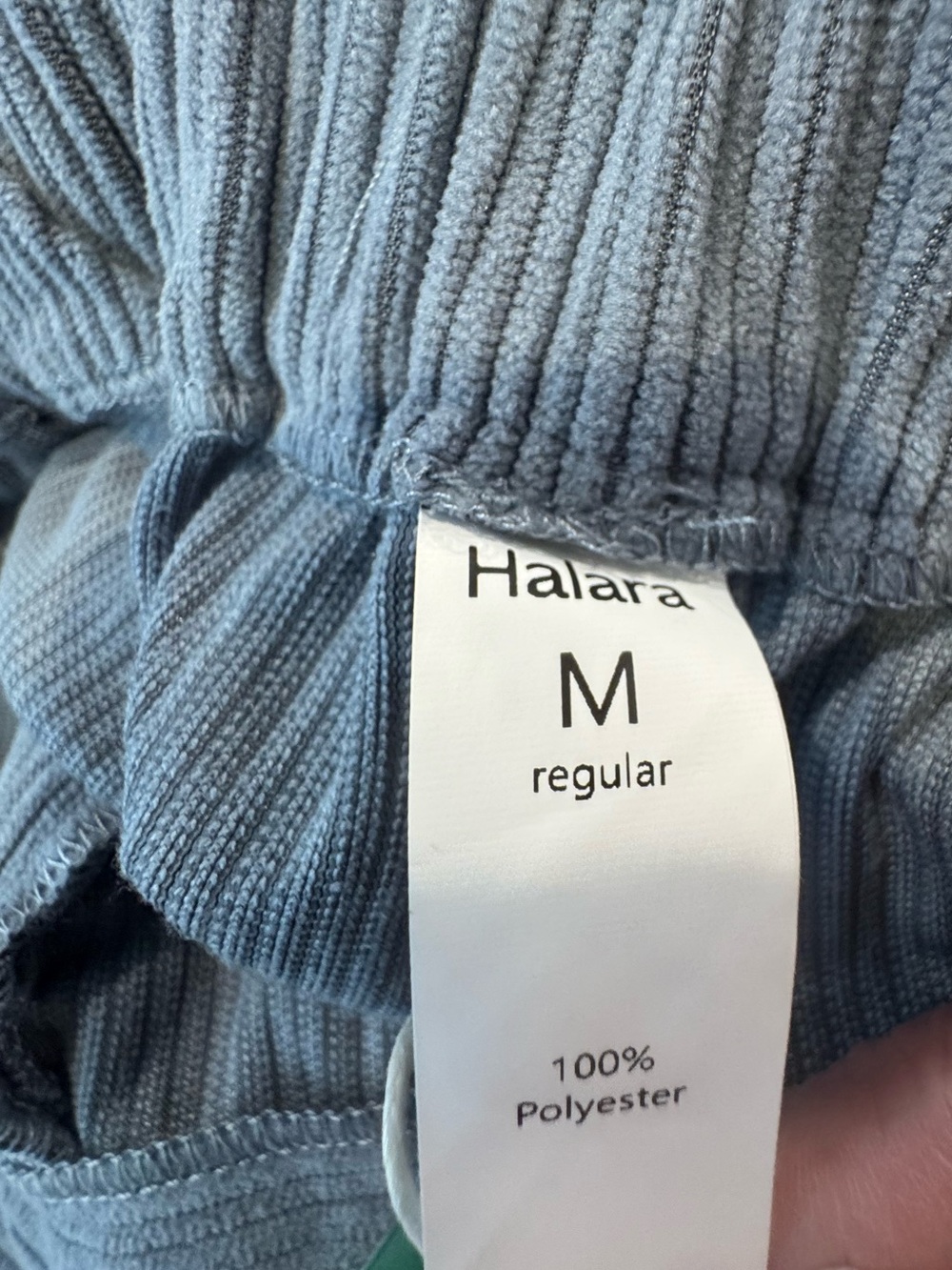 NWT Halara Mid Rise Blue Corduroy Casual Pants Size M - Picture 7 of 8